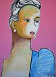 Portrait of girl - Gabriele Donelli - Pastel and acrylic