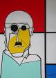 Portrait of Piet Mondrian - Gabriele Donelli - Acrylic