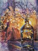 Autumn, in search of light - Ruzanna Scaglione Khalatyan - Watercolor
