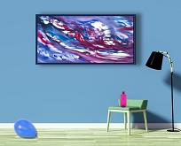 Blue e Red Experience, 120x60 cm - Davide De Palma - Oil - 850€