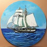 Sailing ship - Pietro Dell'Aversana - Acrylic - 255€