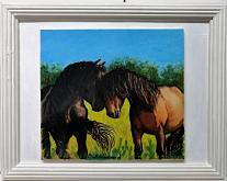 Horses - Pietro Dell'Aversana - Acrylic - 75€