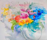  Spring rainbow - Carla Colombo - Watercolor - 95€