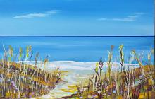 Beach with dunes - Giuseppe Iaria - Acrylic - 40€
