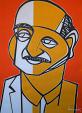 Portrait of Lucio Fontana - Gabriele Donelli - Acrylic