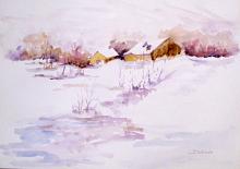  Soft-minded snow - Carla Colombo - Watercolor - €