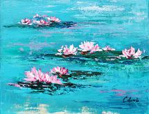  Suddenly water lilies 1 - Carla Colombo - Acrylic