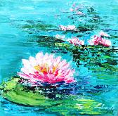  Suddenly water lilies 3 - Carla Colombo - Acrylic - 140€