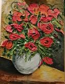 Vase with Poppies  - Pietro Dell'Aversana - Pittosculpture - 250€