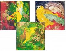  Series Cosmic Visions - Carla Colombo - Action painting - 42€