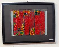 Red Coral - Claudio Ciabatti - glass paint - 300€