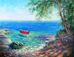 Sea landscape - Domenico Ronca - Oil - 80 €