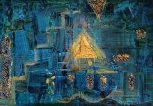 Golden Pyramid - Claudio Ciabatti - Acrylic - 1200€