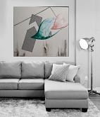 Linea e spazio - Giovanni Greco - mista su tela - 200€