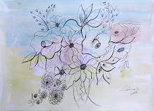  Air in bloom - Carla Colombo - Watercolor - 20€