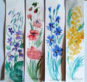  Bookmarks different series - Carla Colombo - Watercolor - 3,50€